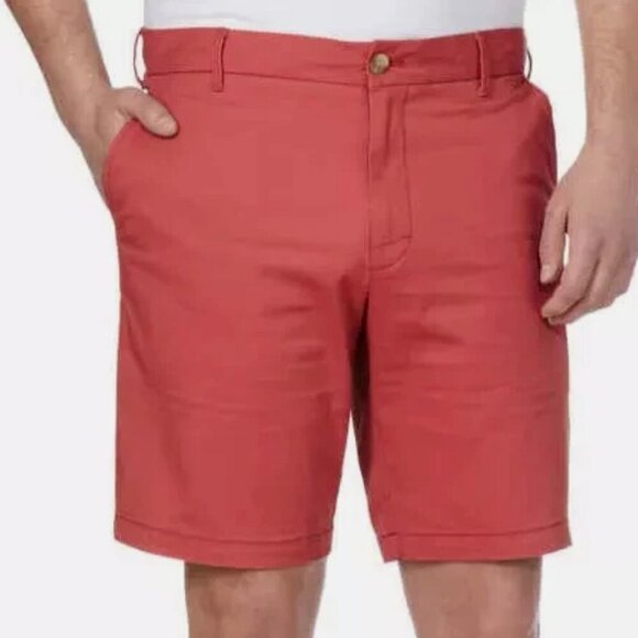 NEW Izod Men's Size 32 Red Chino Shorts Cotton Blend - Picture 1 of 7